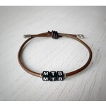 Armband gemaakt van leer