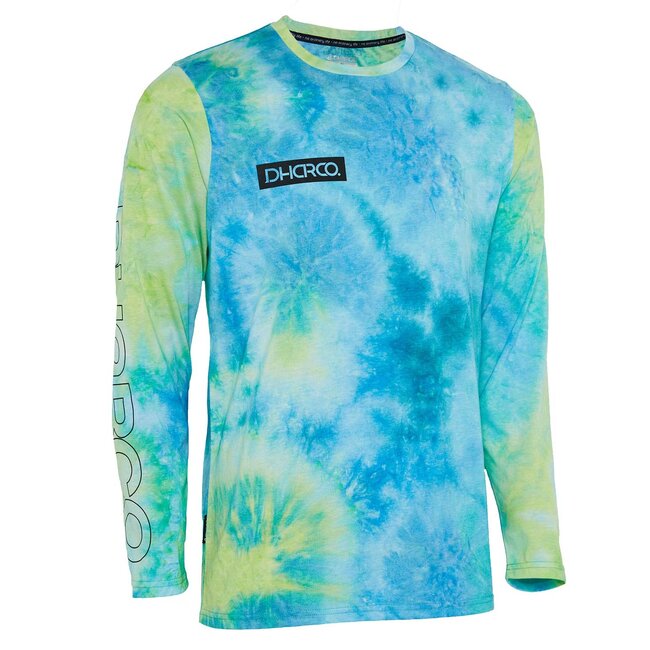 DHaRCO Mens Long Sleeve Tech Tee Tie Dye