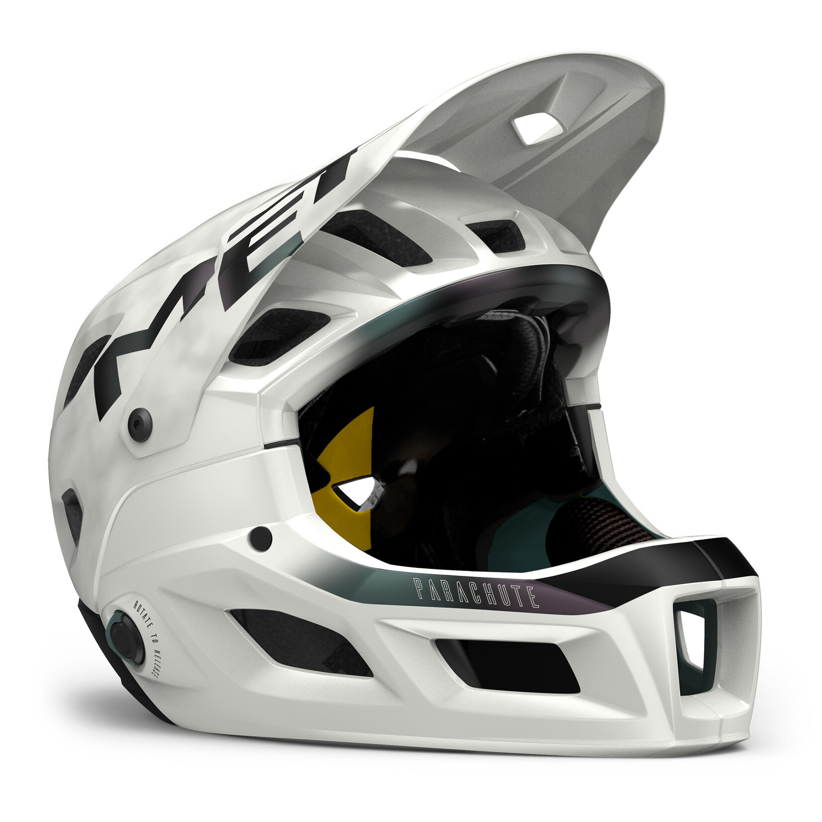 MET Parachute MCR MIPS helmet White Iridescent MTB Helmet