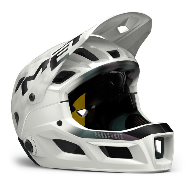 MET Parachute MCR MIPS White Iridescent full face MTB Helmet