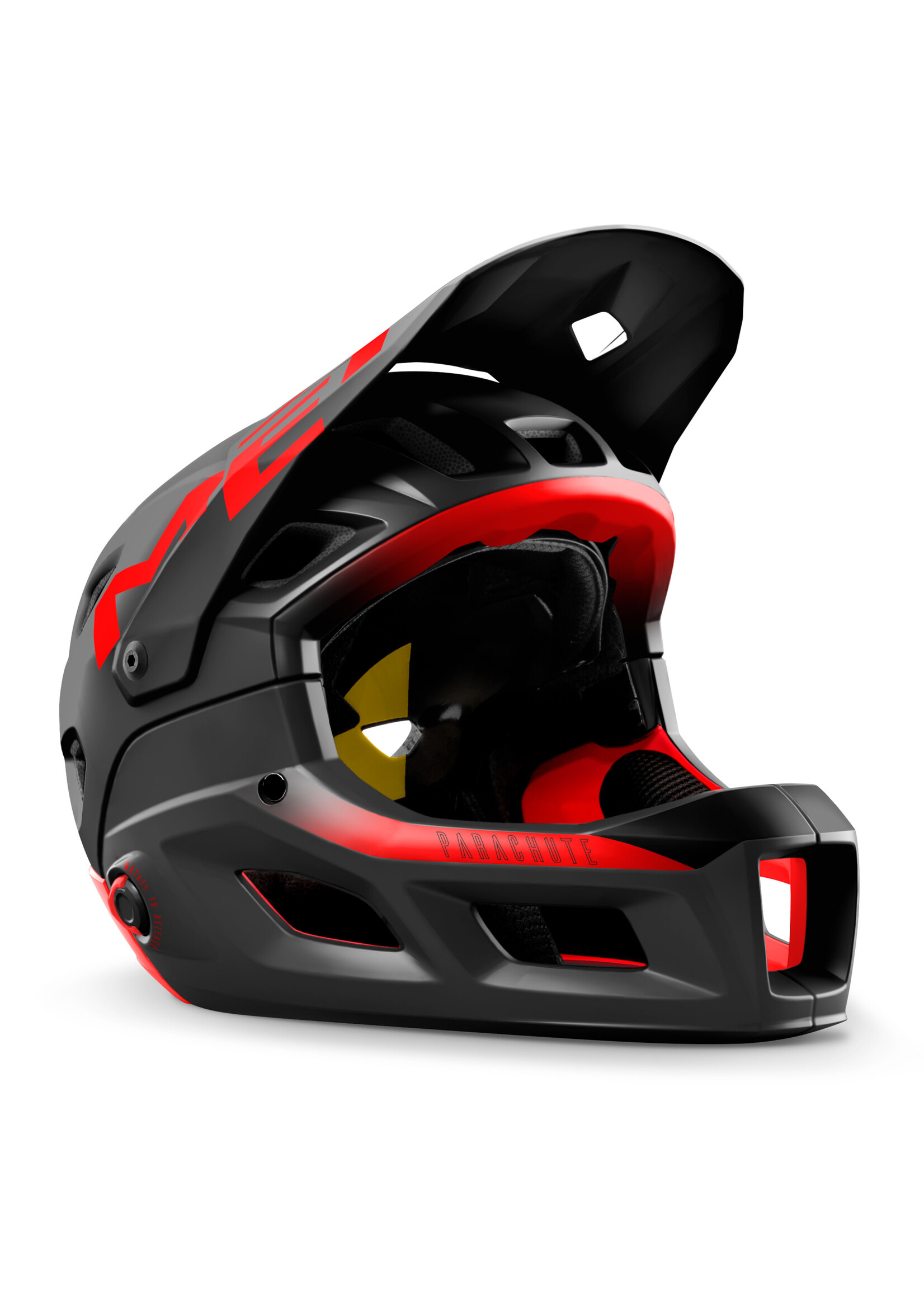 MET Parachute MCR MIPS Black Red full face MTB Helmet MTB GEAR MTB GEAR