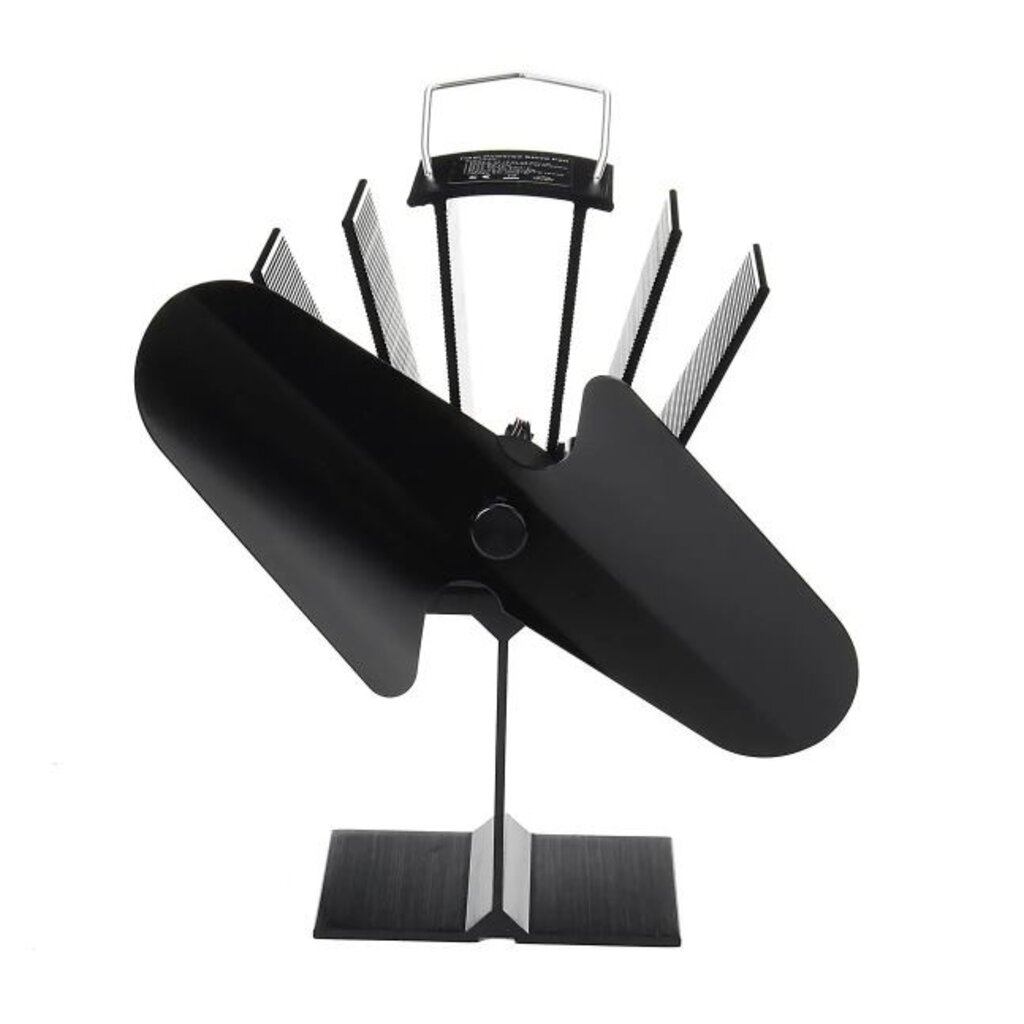 WOLFF MOUNT Eco Fan Haardventilator met 2 bladen - geschikt voor gietijzeren houtkachel en gaskachels