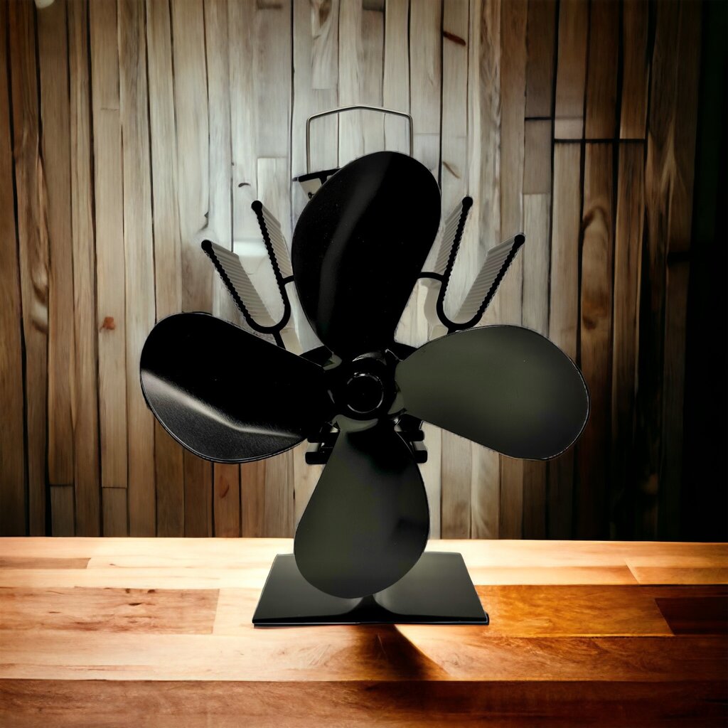 WOLFF MOUNT Premium Houtkachel Ventilator – Meer luchtverplaatsing dankzij geoptimaliseerde rotorbladen