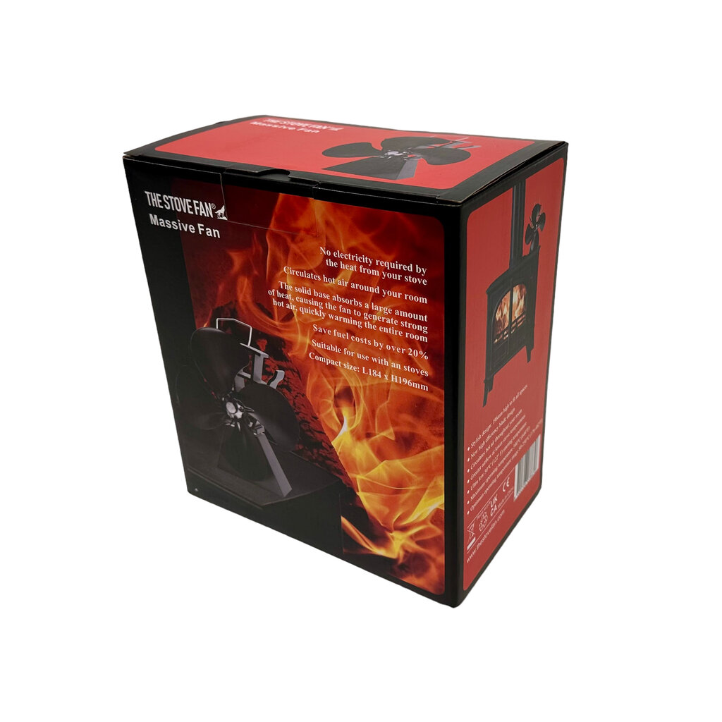 Houtkachel ventilator met massieve voet | OP=OP