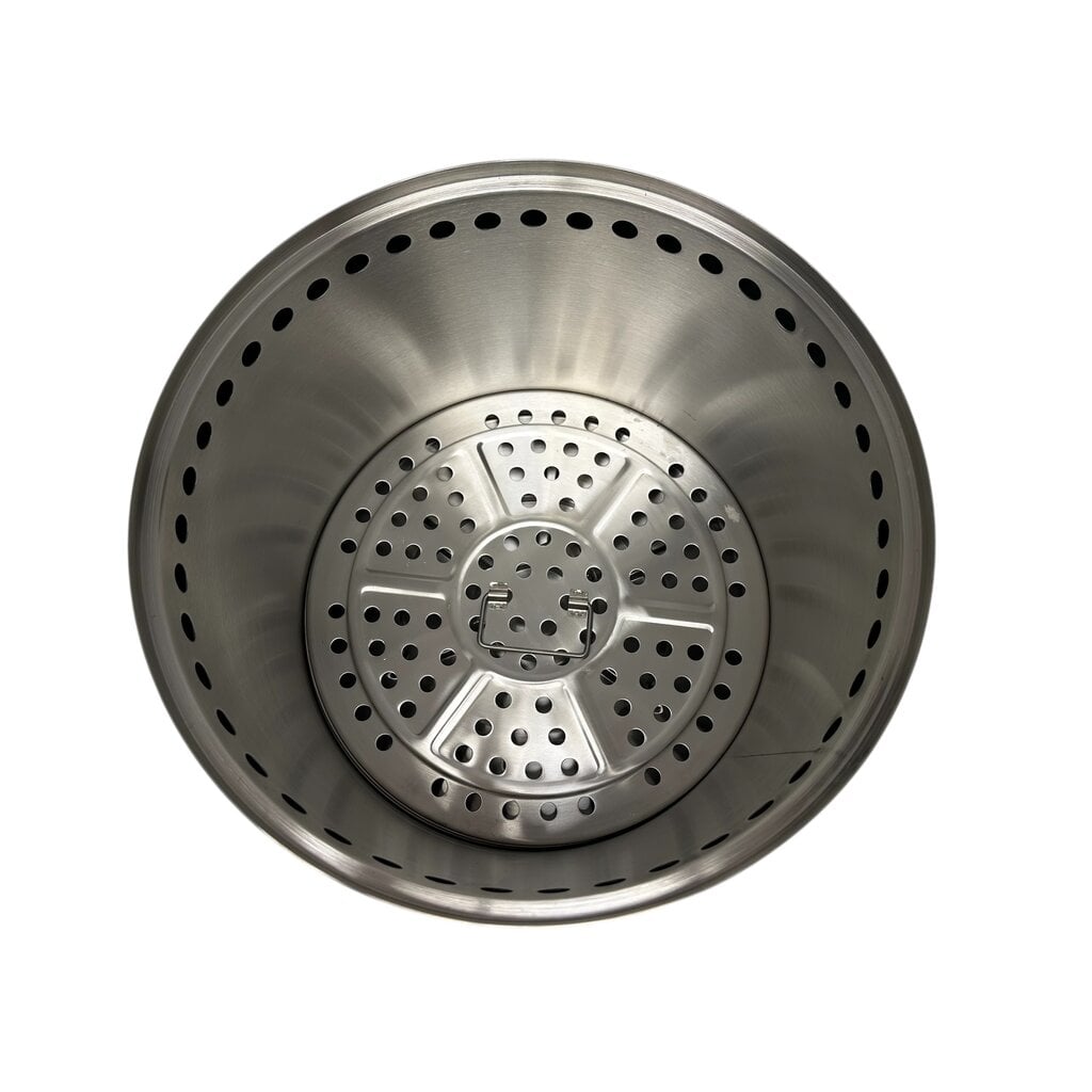 WOLFF BBQ Wolff BBQ Rookvrije Vuurkorf RVS – Smokeless Firepit Ø38 cm – Dubbelwandige Vuurkorf voor Tuin, Terras en Camping – Inclusief Opberghoes