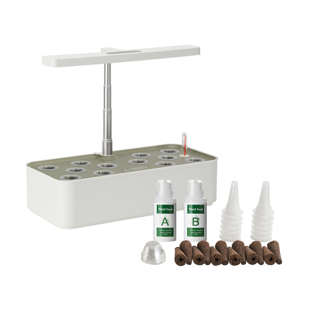 Wolff Mount Slimme zelf werkende kweekbak voor thuis - Zelf groentes kweken - Full-spectrum LED licht in hoogte verstelbaar - Water circulatie met filter - 12 planten pots - Cadeau TIP