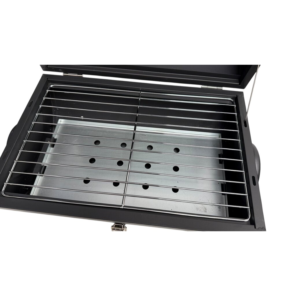 WOLFF BBQ Compacte draagbare kolen-BBQ - Handig voor op de camping op het strand of in een park - Smoker Barbecue