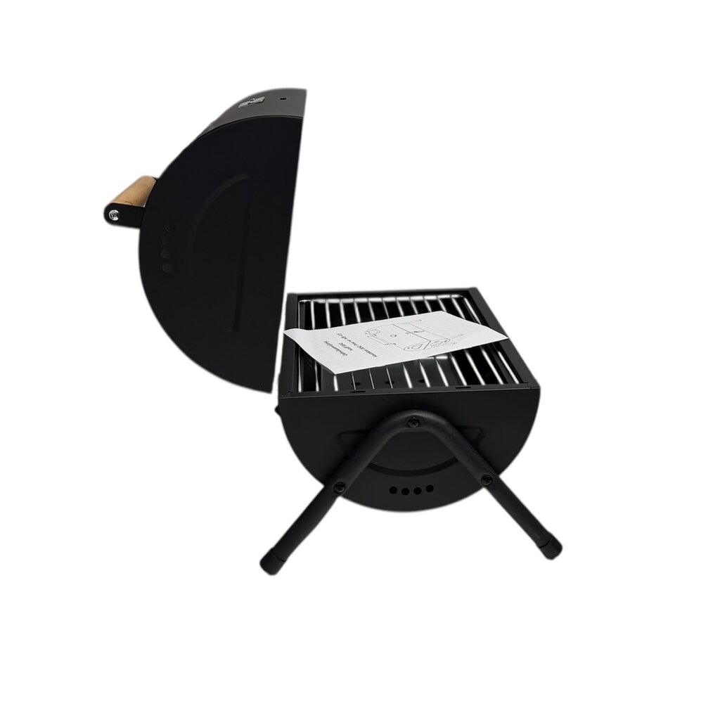 WOLFF BBQ Compacte draagbare kolen-BBQ - Handig voor op de camping op het strand of in een park - Smoker Barbecue