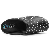 Skolys F-720.02 klompen zwart + stippen
