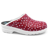 Skolys F-720.06 klompen rood + stippen