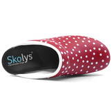 Skolys F-720.06 klompen rood + stippen