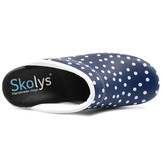 Skolys F-720.10 klompen blauw met witte stippen