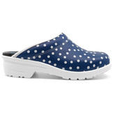 Skolys F-720.10 klompen blauw met witte stippen