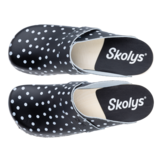 Skolys W-320.00 klompen zwart + witte stippen