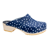 Skolys W-320.10 klompen blauw + witte stippen