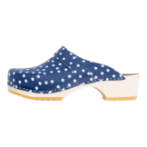 Skolys W-320.10 klompen blauw + witte stippen