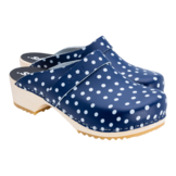 Skolys W-320.10 klompen blauw + witte stippen