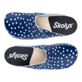 Skolys W-320.10 klompen blauw + witte stippen