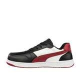 Puma 640200 Frontcourt Black White Red Low S3L werkschoenen