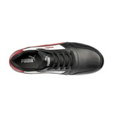 Puma 640200 Frontcourt Black White Red Low S3L werkschoenen