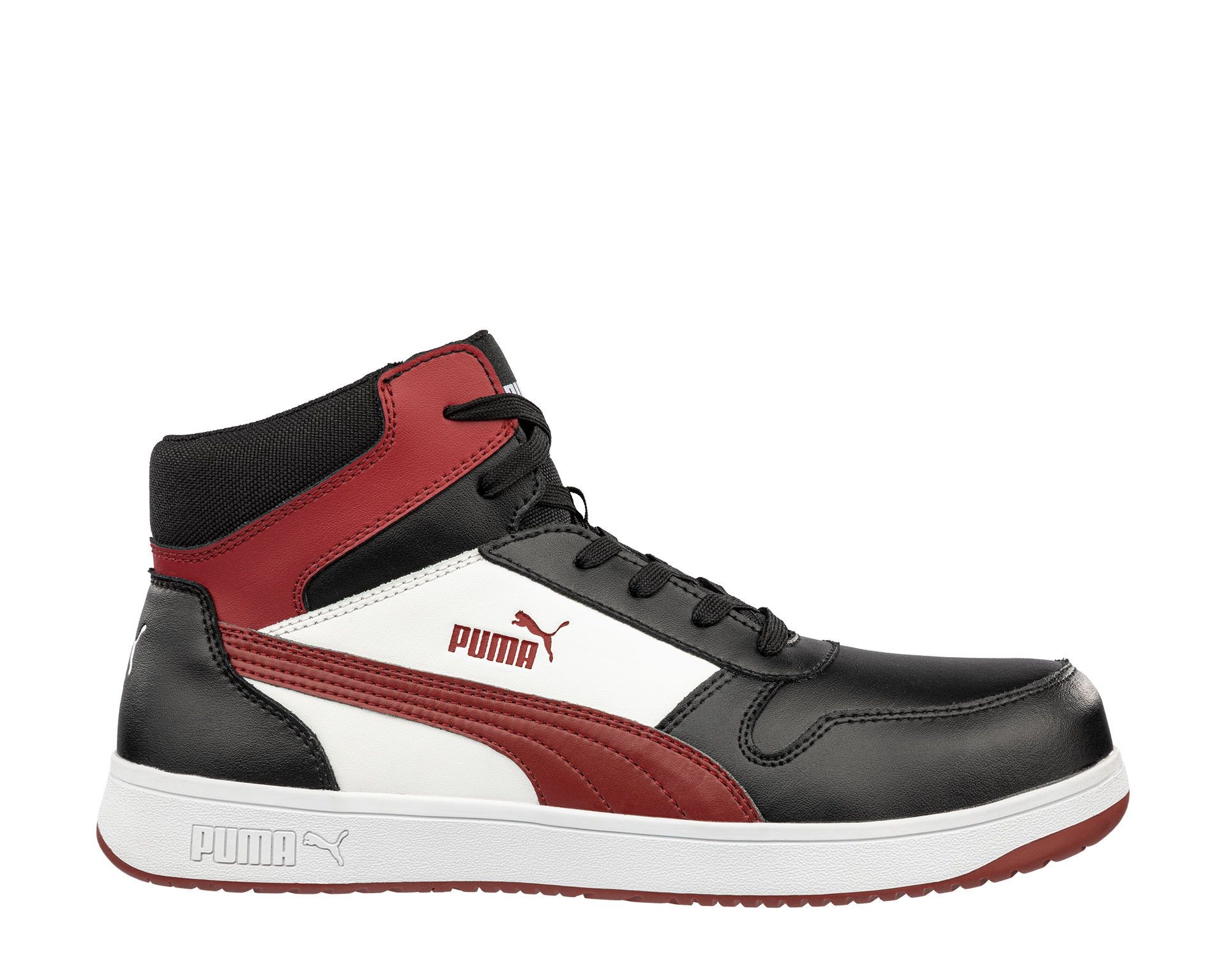 Puma 630050 Frontcourt Black White Red Mid S3L