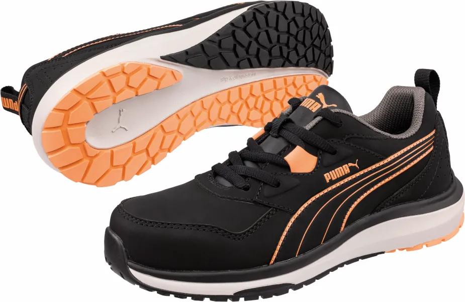 Puma 642940 Stepper Black/Peach low S3S