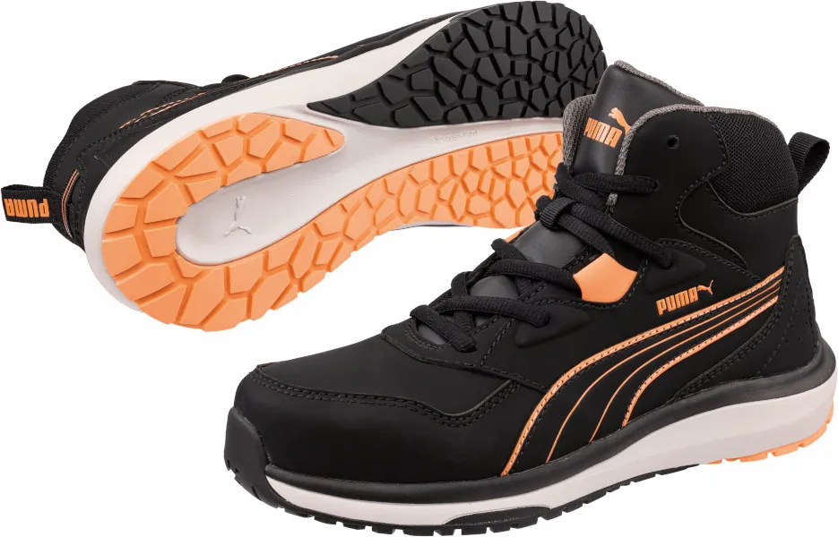 Puma 632940 Stepper Black/Peach mid S3S