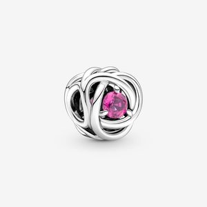 Pandora Bedel Geboortesteen Oktober Roze 790065C05