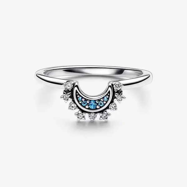 Pandora Pandora Ring Hemels Blauwe Sprankelende Sterrenring  192675C01-54