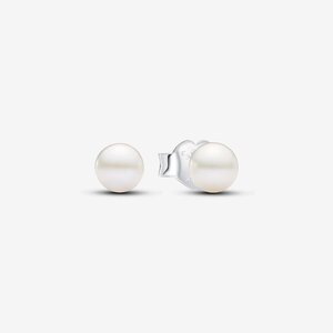 Pandora oorstekers met witte parel 293168C01