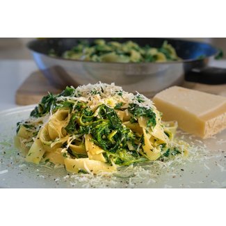 Pasta mit Spinat