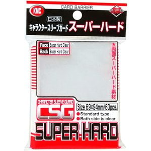 KMC KMC Character Standard Sleeve Covers Super Hard Clear