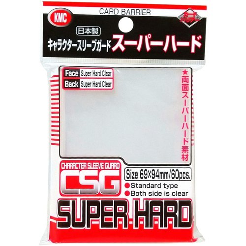 KMC KMC Character Standard Sleeve Covers Super Hard Clear