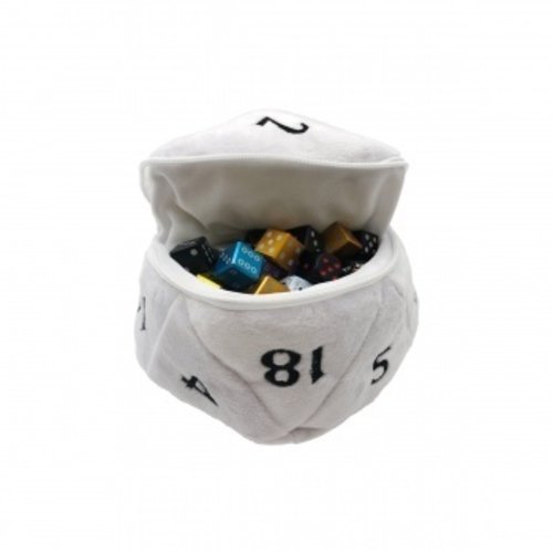 Ultra Pro D20 Plush Dice Bag - White Ultra Pro Ultra Pro D20 Plush Dice Bag - White Ultra Pro