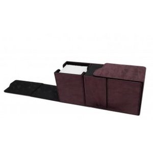 Ultra Pro Alcove Vault Deck Box Suede Collection - Ruby Ultra Pro