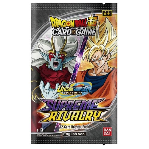Dragon Ball Super Card Game Dragon Ball SCG S13 Unison Warrior Set 4 Supreme Rivalry Booster Pack Dragon Ball Super Card Game Dragon Ball SCG S13 Unison Warrior Set 4 Supreme Rivalry Booster Pack
