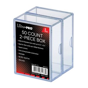 Ultra Pro Ultra Pro - 2-Piece Storage Box - 50 Cards - Clear (2 Boxes)