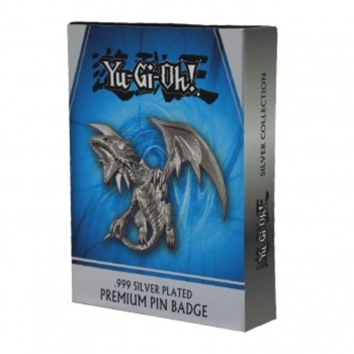 Yu-Gi-Oh! Yu-Gi-Oh! Silver Plated XL Pin Badge Blue Eyes White Dragon Yu-Gi-Oh! Yu-Gi-Oh! Silver Plated XL Pin Badge Blue Eyes White Dragon