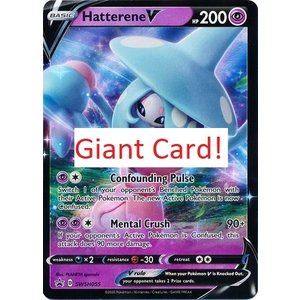 The Pokémon Company Hatterene V Pokemon Giant Promo Card SWSH055