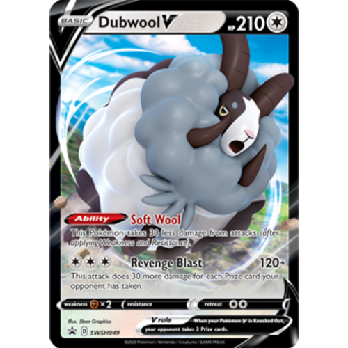 The Pokémon Company Dubwool V Pokemon Promo Card SWSH049
