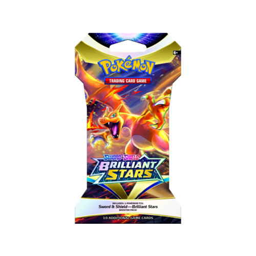 The Pokémon Company Pokemon Sword & Shield Brilliant Stars Sleeved Booster Pack The Pokémon Company Pokemon Sword & Shield Brilliant Stars Sleeved Booster Pack