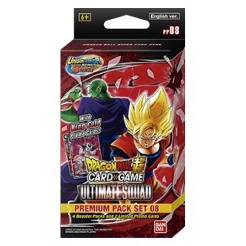 Dragon Ball Super Card Game Dragon Ball Super Card Game - Premium Pack Set 8 - Ultimate Squad (PP08) Dragon Ball Super Card Game Dragon Ball Super Card Game - Premium Pack Set 8 - Ultimate Squad (PP08)