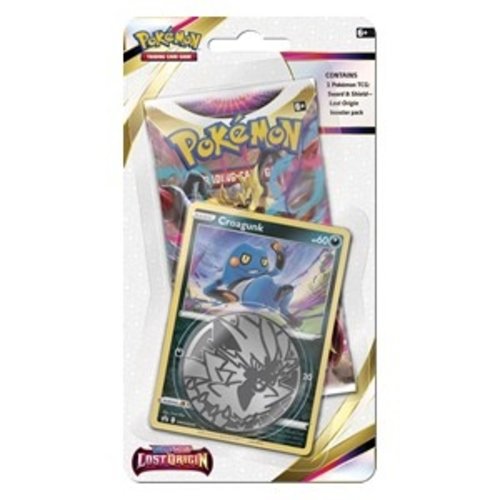 The Pokémon Company Pokemon Sword & Shield Lost Origin Checklane Blister Croagunk The Pokémon Company Pokemon Sword & Shield Lost Origin Checklane Blister Croagunk