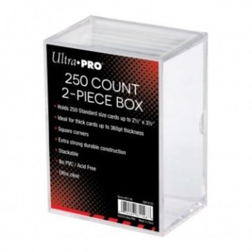 Ultra Pro Ultra Pro - 2-Piece Storage Box - 250 Cards - Clear (2 Boxes)
