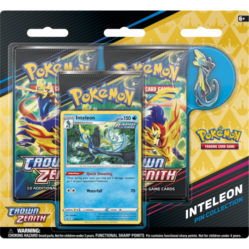 The Pokémon Company Pokemon Crown Zenith Inteleon Pin Box Collection