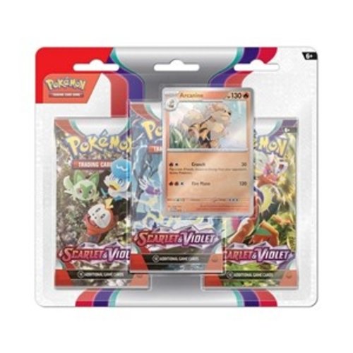 The Pokémon Company Pokemon Scarlet & Violet 3-Booster Blister Arcanine The Pokémon Company Pokemon Scarlet & Violet 3-Booster Blister Arcanine