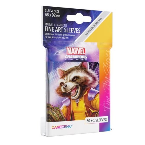 Gamegenic Gamegenic - Marvel Champions Art Sleeves - Rocket Raccoon Gamegenic Gamegenic - Marvel Champions Art Sleeves - Rocket Raccoon