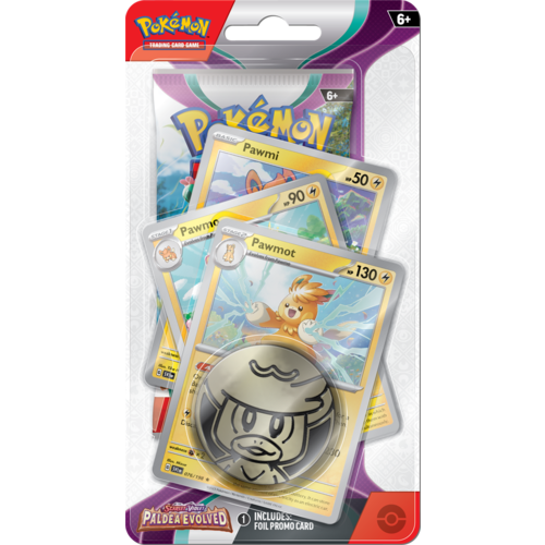 The Pokémon Company Pokemon Scarlet & Violet Paldea Evolved Premium Checklane Blister Pawmot The Pokémon Company Pokemon Scarlet & Violet Paldea Evolved Premium Checklane Blister Pawmot