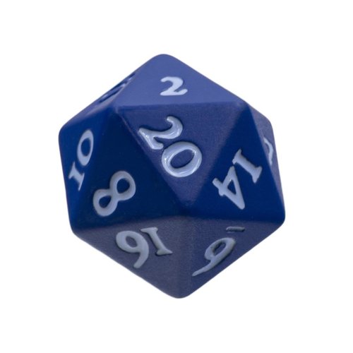Ultra Pro Vivid Heavy Metal D20 Dice Set (2CT) - Blue Ultra Pro Vivid Heavy Metal D20 Dice Set (2CT) - Blue