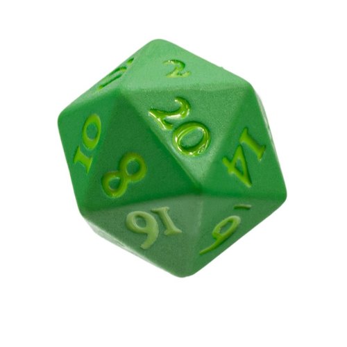 Ultra Pro Vivid Heavy Metal D20 Dice Set (2CT) - Green Ultra Pro Vivid Heavy Metal D20 Dice Set (2CT) - Green